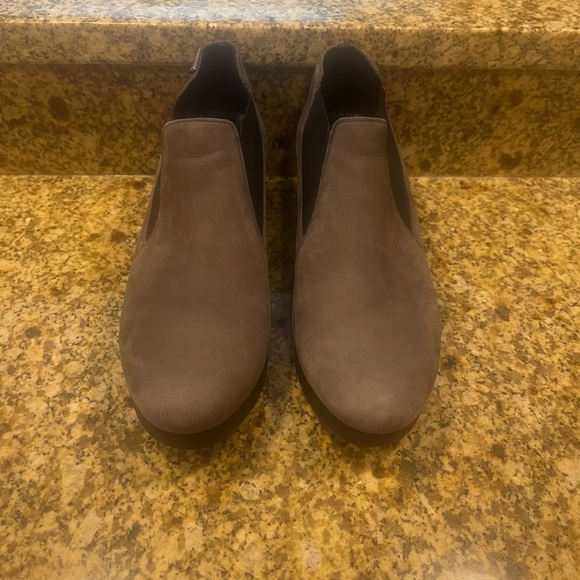 Mephisto Tosca Slip-On Wedge Bucksoft Ankle Gray Booties Loafers Leather US 9 - Picture 2 of 10